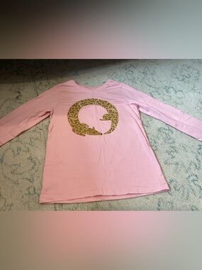 🇺🇸🇺🇸🇺🇸🇺🇸 Tea collection pink long sleeve with gold fox graphic.